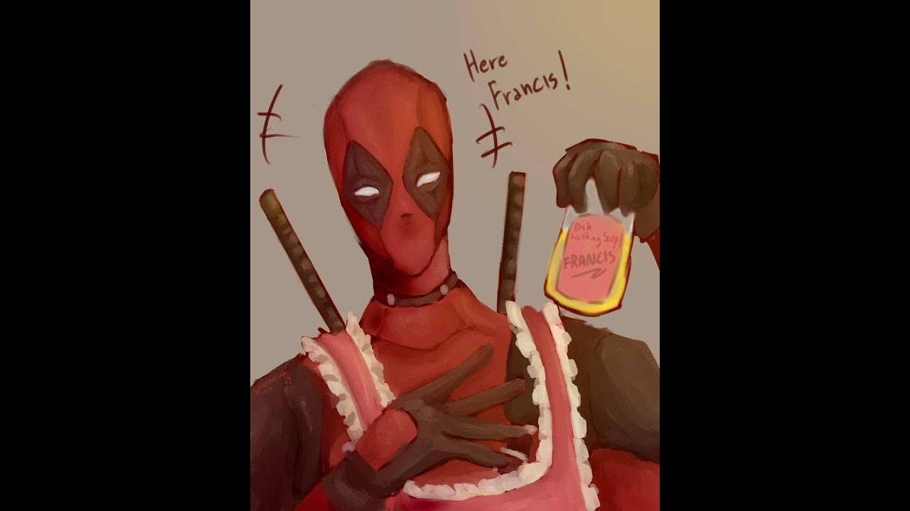 [SPEEDPAINT Sai]Deadpool and Francis YouTube