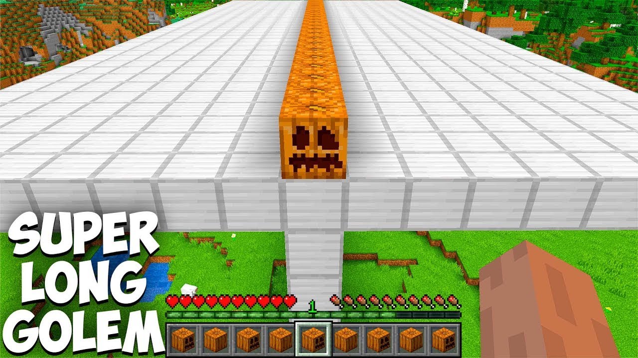 I found LONGEST GOLEM in Minecraft ! BIGGEST GOLEM in Minecraft ! #80