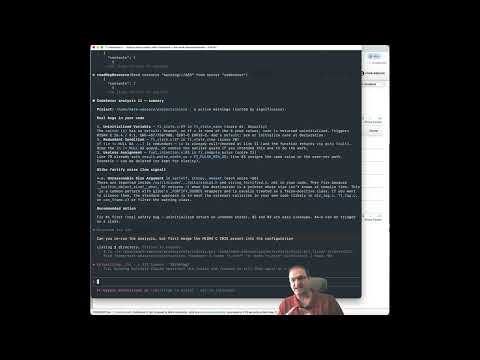 Sneak preview of the CodeSonar MCP server analyzing C code and automatic fixing of MISRA violations