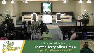Trustee Jerry Green - September 18, 2021- Leevy's Funeral Home Livestream