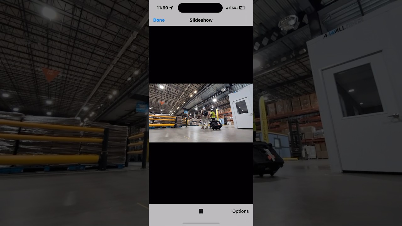 Installing a modular office inside a Walmart warehouse 