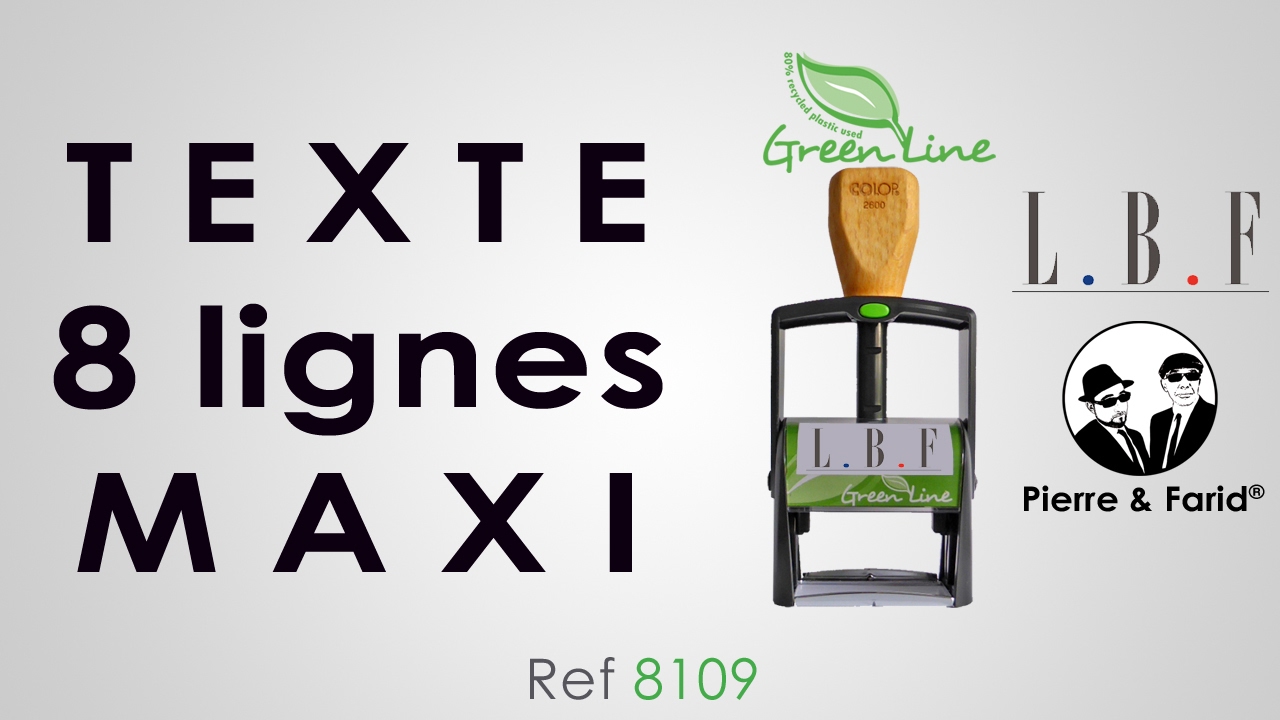 SpotNOTICE® Tampon encreur personnalisé Ref 8109 YouTube