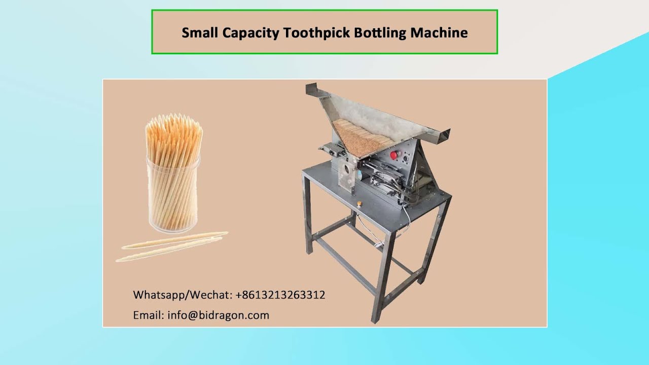 Small Toothpick Bottling Machine, Toothpick Packing Machine in Bottle # ...