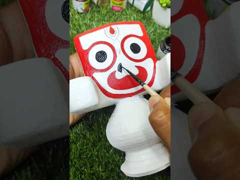 Lol lord Jagannath crafting magic✨🪄🪷 #jagannath #lordjagannath #jagannathculture #art #craft#shorts