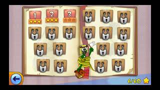 Snail Bob 1 : Arcade Adventure in the puzzle world - 3 star solution - The Nile mile - Level 1-6 screenshot 3