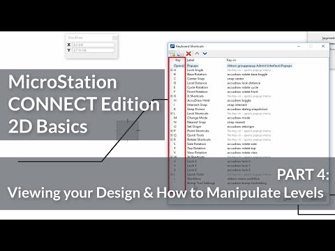 MicroStation CONNECT Edition 2D Basics 05 Element Creation With AccuDraw Element Attributes 