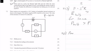 2017 Supp|Matric IEB Physics Paper 1 Supplementary Exam  |Question 7|Electric Circuits