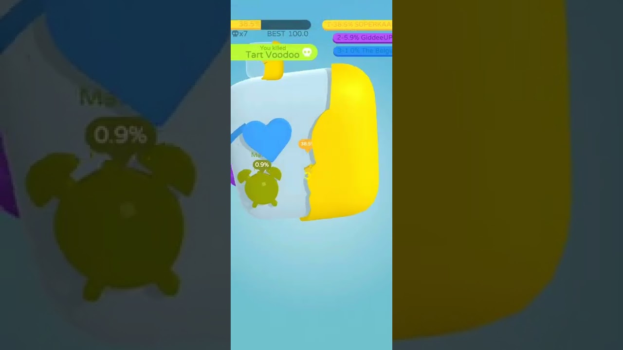 I WON in Paper.io 3D #fyp #asmr #gaming #paperio3d #gold #win