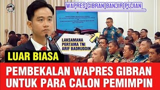 Gaya Pidato Gibran di Hadapan TNI-Polri Peserta Pendidikan Lemhannas, hanya mendengar pendapat