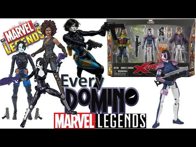 Every Marvel Legends Domino Comparison List 2-pack 3-pack Fox X