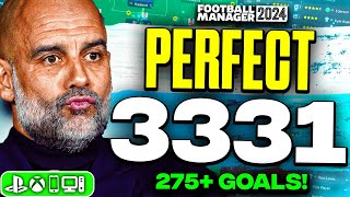 Pep's PERFECT 3-3-3-1 FM24 Tactic! | 275 Goals! + 7 Trophies Won!