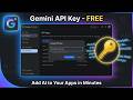 Gemini API Key: The Simple Way I Use AI in My Own Apps (Free)