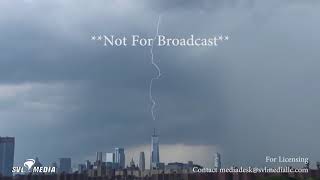 Brooklyn, New York - Lightning Strikes The Freedom Tower - July 17th, 2018