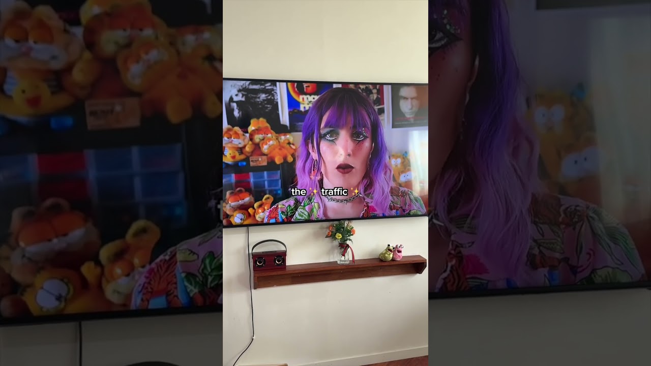 The traffic was crazy 