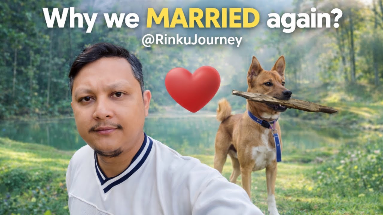We Married Again ☺️ and our Dog Bruno 