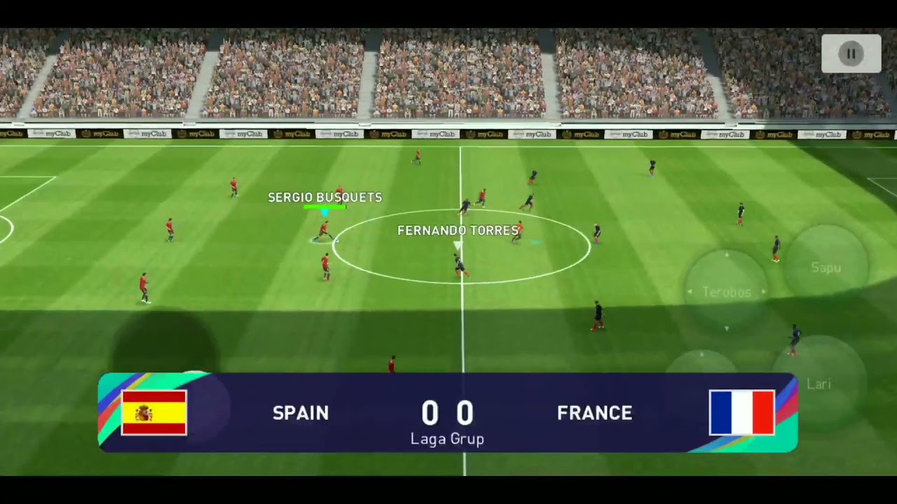 SPAIN VS FRANCE MATCH CAMPAIGN GAMEPLAY EFOOTBALL PES 2021 MOBILE | UEFA NATION LEAGUE FINAL