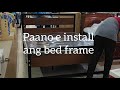 Paano e install ang steel bed frame (queen size)