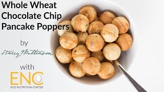 Whole Wheat Chocolate Chip Pancake Poppers