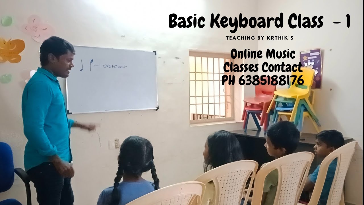 Basic Keyboard Class - 1 | Notes And Notes Value | Tamil Music Classes ...