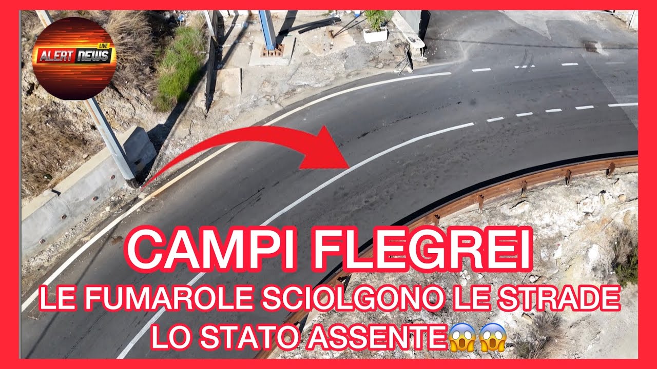 Allerta vulcano: fumarole impazzite e manto stradale che cede a Pozzuoli | 29/09/2025