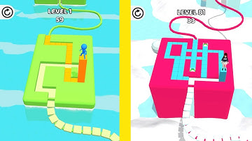 Stacky Dash - All Levels Gameplay Walkthrough iOS Android (Levels 1-3) || B8 Gamer