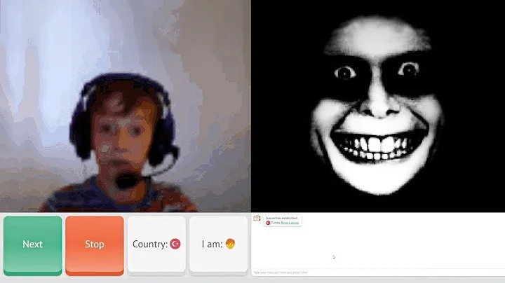 scaring people on omegle part 2