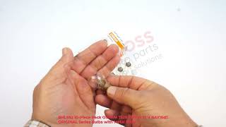 BHL592 10-Piece Pack OSRAM 7528 21/5 W 12 V BAY15d ORIGINAL Series Bulbs with Metal Base