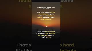 Why Sunsets Hit So Hard | Life's True Worth #shorts #sunset #life #lessons