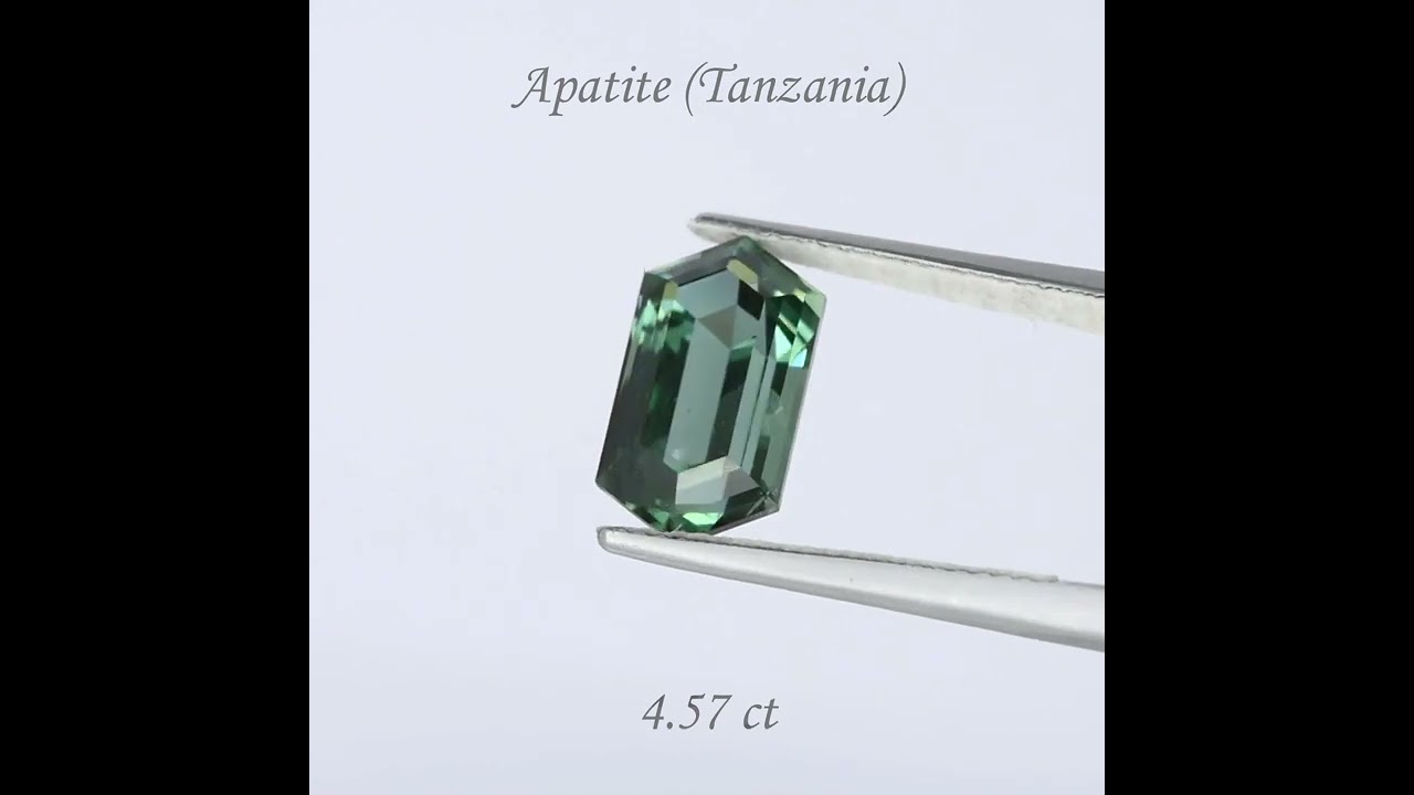 Green apatite from Tanzania