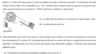 Dinâmica de corpo rígido Exercício 7 