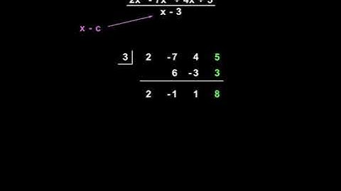 Synthetic Division | MathHelp.com