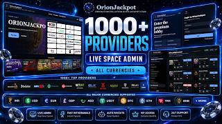 🌌 OrionJackpot Galaxy Casino UI  | Space Gaming Website, Jackpot Lobby & Admin System 🚀 screenshot 2