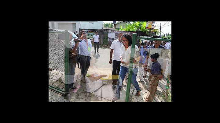 අග්‍රාමාත්‍ය ආචාර්ය හරිනි අමරසූරිය  සිය ඡන්දය ප්‍රකාශ කළ  අවස්ථාව