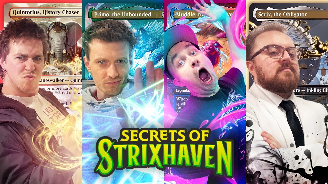 We Spent $2000 UPGRADING Strixhaven Precons! – Quintorius vs Primo vs Muddle vs Scriv thumbnail