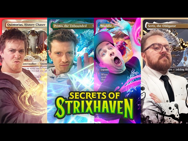 We Spent $2000 UPGRADING Strixhaven Precons! – Quintorius vs Primo vs Muddle vs Scriv thumbnail