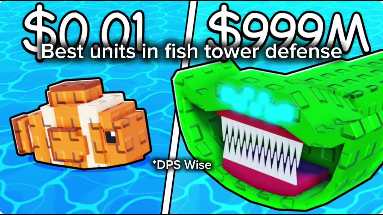 BEST UNITS In Fish Tower Defense|Roblox
