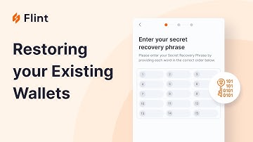 Getting started with Flint Wallet - Restoring your Existing Wallets.