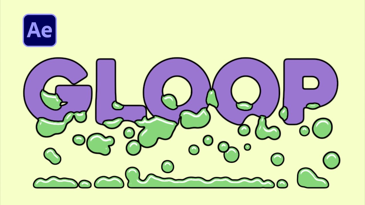 Gloopy Liquid Text in After Effects | Text Animation Tutorial - YouTube