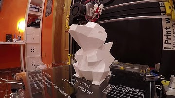 3D Printed low poly Cyndaquil timelapse