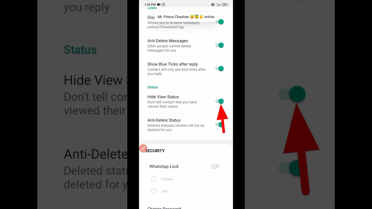How to Hide GB WhatsApp View status Hide View Status GB WhatsApp 2023  