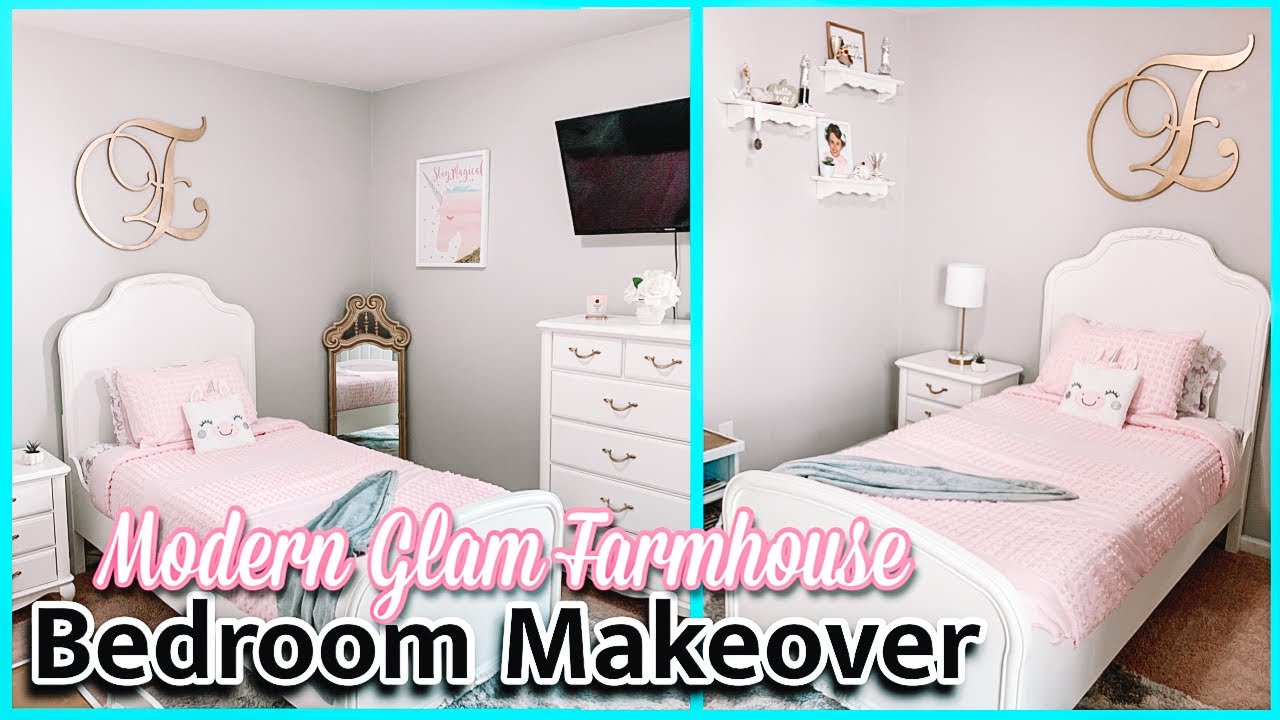 DIY GIRLS BEDROOM MAKEOVER ON A BUDGET Girl Room Makeover on a Budget