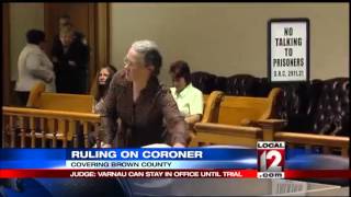 Judge rules Brown County coroner can stay on the job