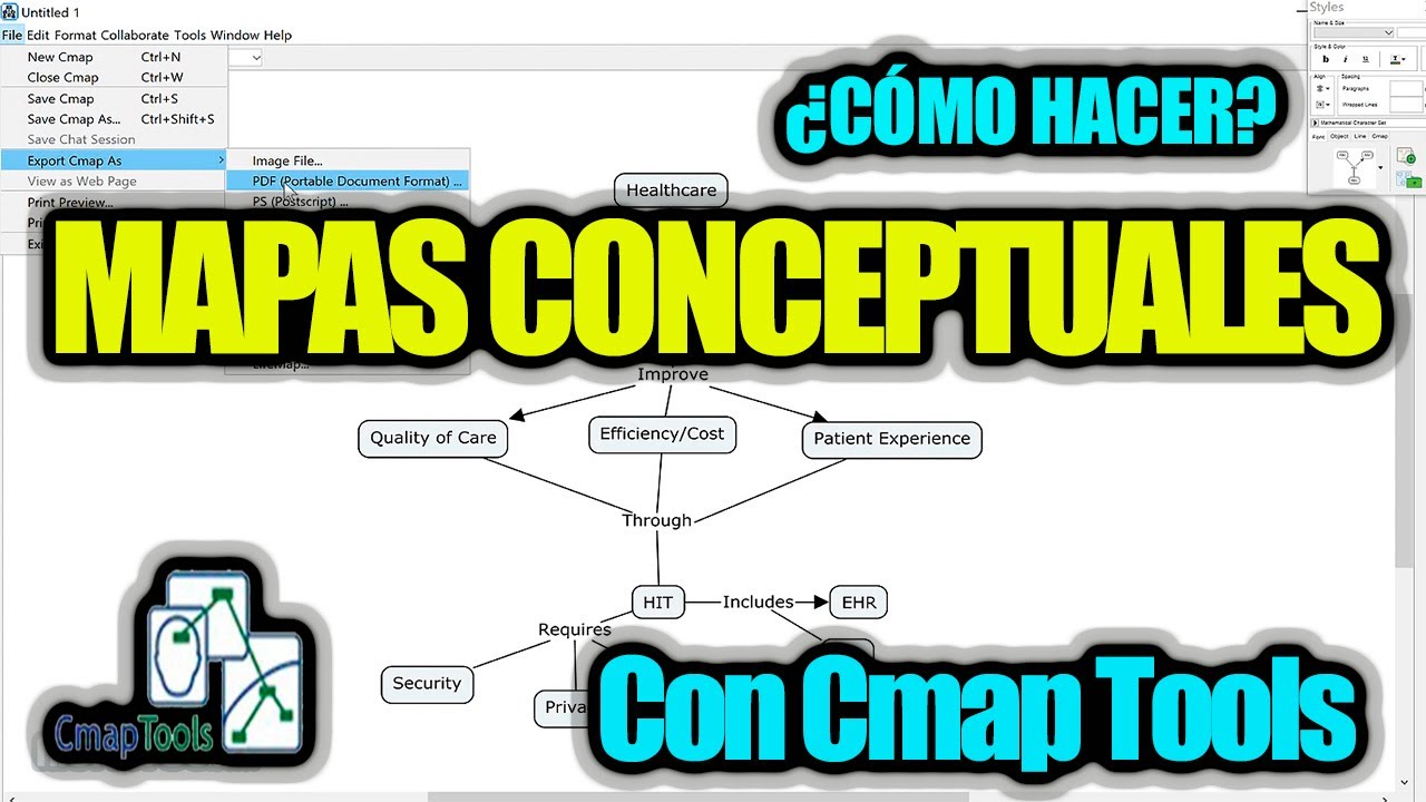 Hacer Mapas Conceptuales Perfectos Con Cmaptools Youtube