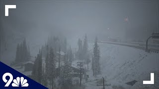 Snow falls in Colorado's mountains on Nov. 12, 2020