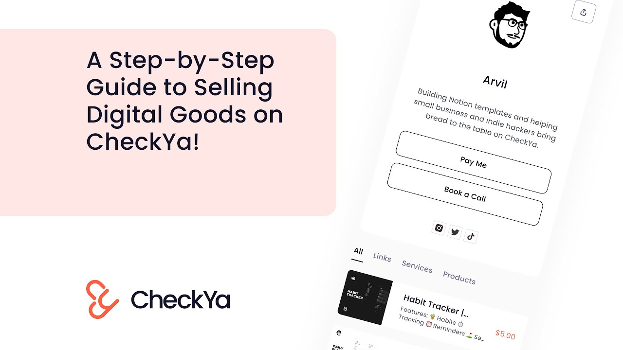 A Step-by-Step Guide to Selling Digital Goods on CheckYa