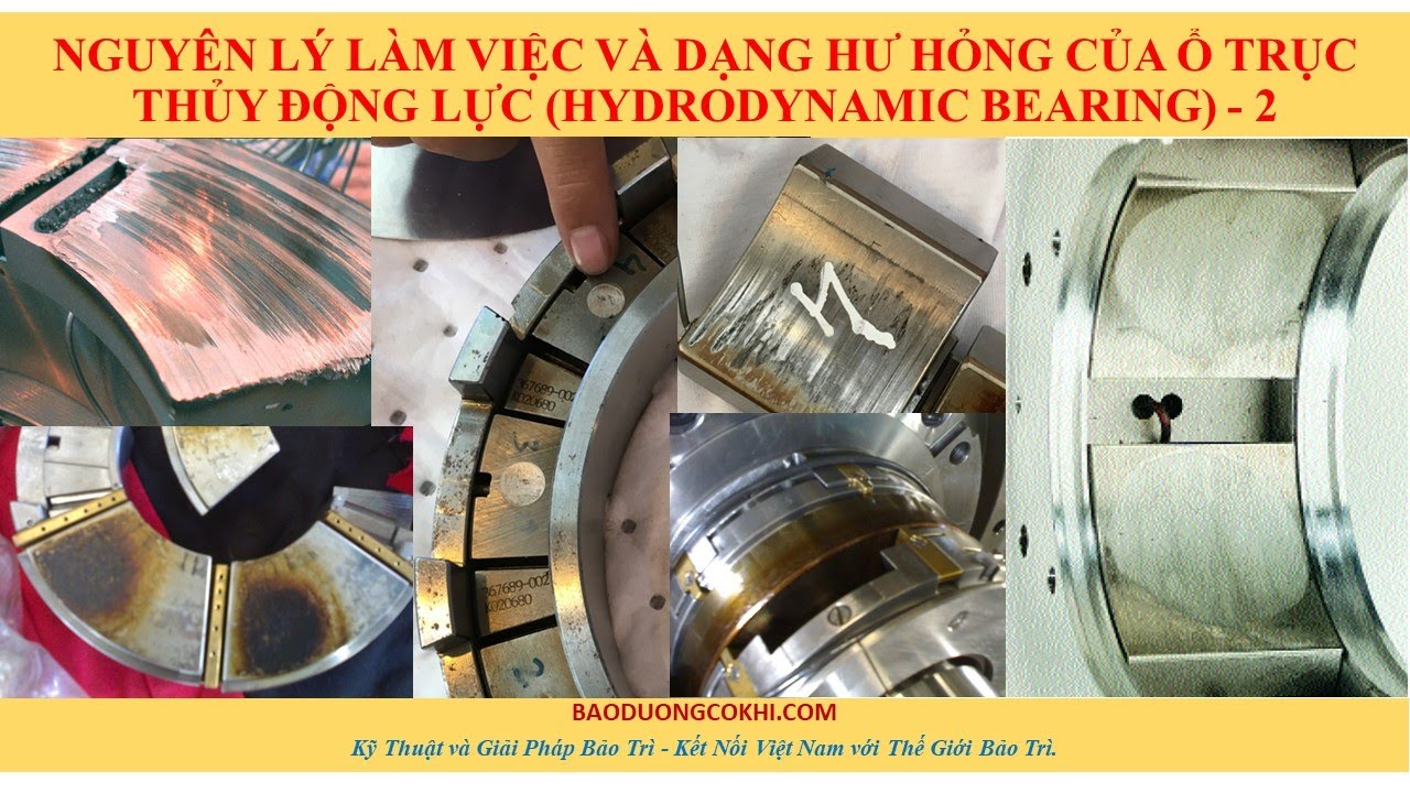Nguyên lý làm việc và dạng hư hỏng của ổ trục thủy động lực (Hydrodynamic Bearings): Phần 2
