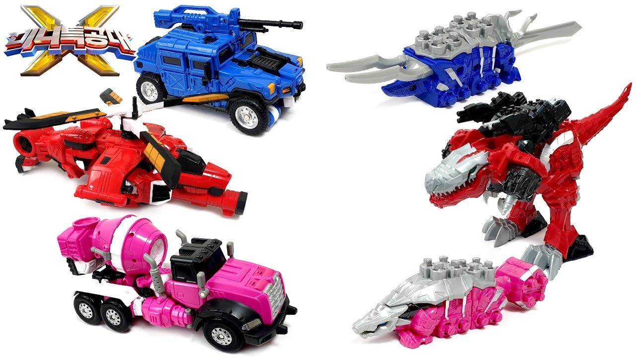 미니특공대X 펜타트론 파워레인저 다이노소울 출동! 힘을 합쳐 공룡 군단을 무찔러요! Miniforce X