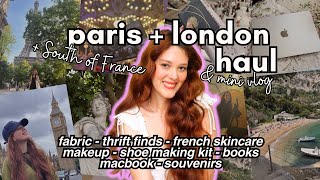 Paris + London Haul | Fabric, French Skincare, Thrift Finds & More