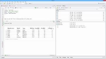 How to See the First Six Observations of a Data Set in R. [HD]