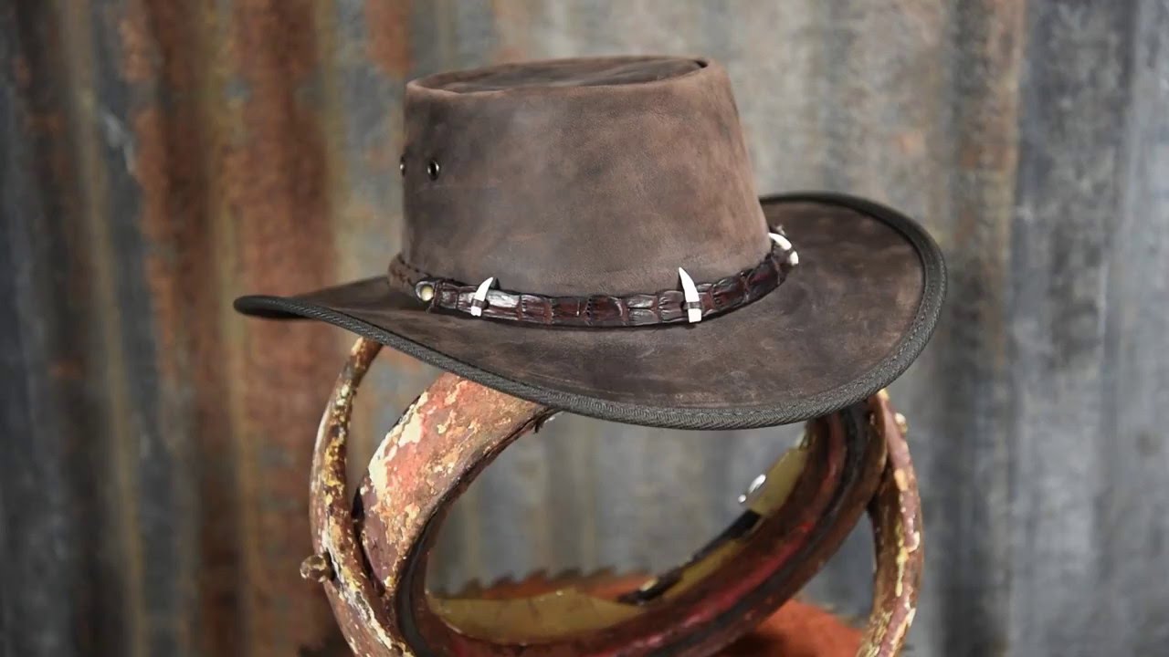 Barmah 3 Teeth Crocodile hat. www.woodsman.se